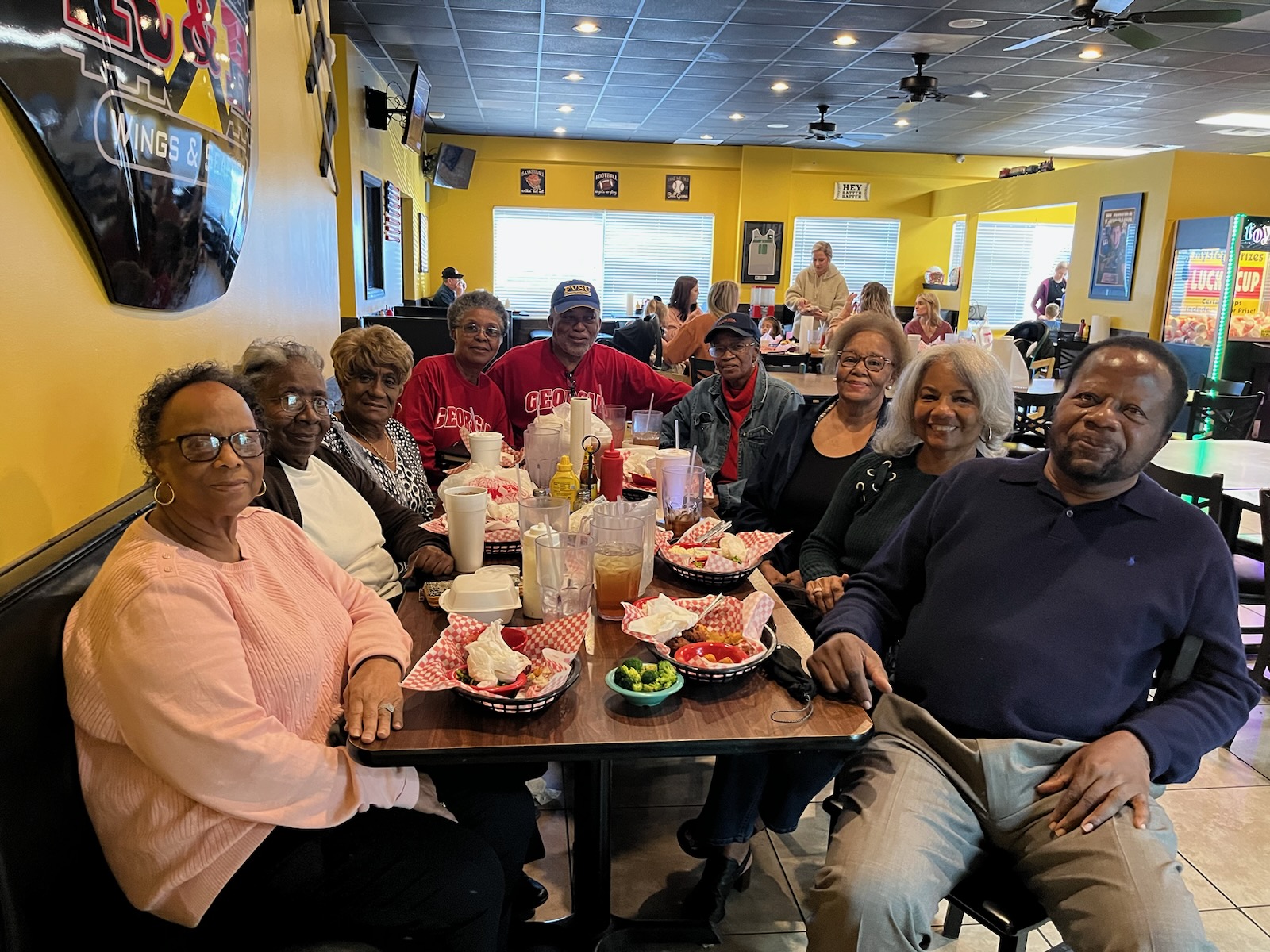 Classmates gathered for a luncheon
